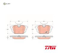 BRAKE PAD SET DISC BRAKE GDB1333 FOR ALFA ROMEO FIAT MAREA/Weekend BRAVO TIPO