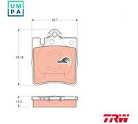 BRAKE PAD SET DISC BRAKE GDB1334 FOR MERCEDES-BENZ M111.982/975/973 2.3L 4cyl
