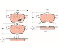 BRAKE PAD SET, DISC BRAKE GDB1342