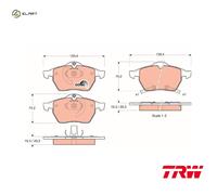 BRAKE PAD SET DISC BRAKE GDB1342 FOR HOLDEN ASTRA/SPORTSBACK/Convertible SAAB