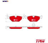 BRAKE PAD SET DISC BRAKE GDB1344DTE FOR MG ALPINA SAAB BMW ROEWE