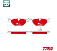TRW GDB1344DTE Brake pad set