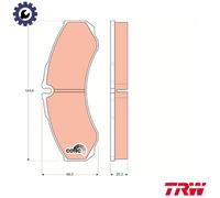 BRAKE PAD SET DISC BRAKE GDB1345 FOR IVECO CITY/Bus/DAILY NISSAN CABSTAR 2.5L