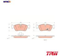 TRW GDB1348 Brake pad set