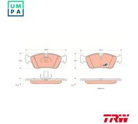 TRW GDB1348 Brake pad set
