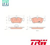 BRAKE PAD SET DISC BRAKE GDB1348 FOR BMW Z4/Roadster/E85 Z3/E36 ALPINA C 2.0L