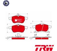 BRAKE PAD SET DISC BRAKE GDB1350DTE FOR OPEL ASTRA/Van/Hatchback/Convertible