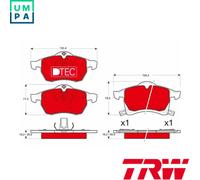 BRAKE PAD SET DISC BRAKE GDB1350DTE FOR OPEL ASTRA/Van/Hatchback/Convertible
