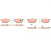 BRAKE PAD SET, DISC BRAKE GDB1352