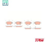 TRW GDB1352 Brake pad set