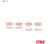 TRW GDB1352 Brake pad set