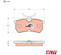 BRAKE PAD SET DISC BRAKE GDB1354 FOR FORD AUSTRALIA EYDE 1.8L EDDB 2.0L 4cyl