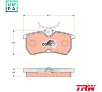 BRAKE PAD SET DISC BRAKE GDB1354 FOR FORD AUSTRALIA EYDE 1.8L EDDB 2.0L 4cyl