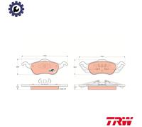 BRAKE PAD SET DISC BRAKE GDB1358 FOR FORD AUSTRALIA EYDE 1.8L EDDB 2.0L 4cyl