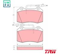 TRW GDB1359 Brake pad set