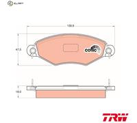 TRW GDB1361 Brake pad set