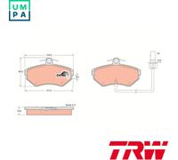BRAKE PAD SET DISC BRAKE GDB1366 FOR AUDI A4/B6/Convertible/B5/B7 VW SEAT