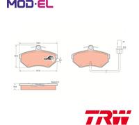 BRAKE PAD SET DISC BRAKE GDB1366 FOR AUDI A4/B6/Convertible/B5/B7 VW SEAT