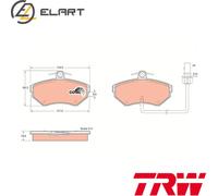 BRAKE PAD SET DISC BRAKE GDB1366 FOR AUDI A4/B6/Convertible/B5/B7 VW SEAT