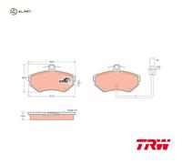 BRAKE PAD SET DISC BRAKE GDB1366 FOR VW HONGQI SEAT AUDI A4/S4/Convertible 1.8L