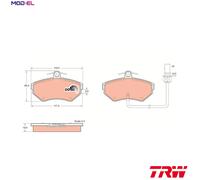 BRAKE PAD SET DISC BRAKE GDB1366 FOR VW HONGQI SEAT AUDI A4/S4/Convertible 1.8L