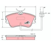 BRAKE PAD SET, DISC BRAKE GDB1367