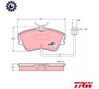 BRAKE PAD SET DISC BRAKE GDB1367 FOR VW CARAVELLE/EUROVAN/IV/Bus/TRANSPORTER