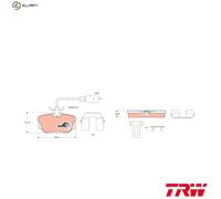 TRW Brake Pads Set for VW Caravelle Mk4 2.0 Rear 90 to 03 - 7D0698451J New
