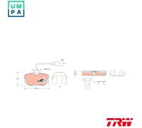 BRAKE PAD SET DISC BRAKE GDB1369 FOR VW CARAVELLE/EUROVAN/IV/Bus/TRANSPORTER