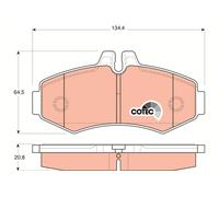 BRAKE PAD SET, DISC BRAKE GDB1373