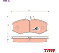 TRW Brake Pad Set GDB1373 for Mercedes-Benz Vito / V-Class (W638)