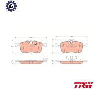 BRAKE PAD SET DISC BRAKE GDB1374 FOR MG ROEWE ROVER 18K4C 1.8L 18K4G 1.8L 4cyl