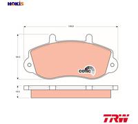 TRW GDB1380 Brake pad set