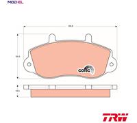 TRW GDB1380 Brake pad set