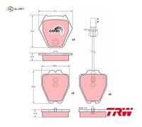 BRAKE PAD SET DISC BRAKE GDB1381 FOR VW AUDI A4/S4 A6/S6 ALLROAD ALT/AZM 2.0L A6