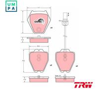 BRAKE PAD SET DISC BRAKE GDB1381 FOR VW AUDI A4/S4 A6/S6 ALLROAD ALT/AZM 2.0L A6
