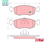 BRAKE PAD SET DISC BRAKE GDB1383 FOR FIAT 176A8.000 178E2.000/B5.000 1.2L 4cyl