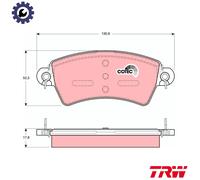 BRAKE PAD SET DISC BRAKE GDB1385 FOR PEUGEOT 206/Hatchback 306/Convertible/Van