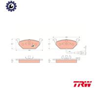 BRAKE PAD SET DISC BRAKE GDB1386 FOR SKODA OCTAVIA/II/Combi/Van LAURA FABIA 1.4L