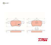 TRW GDB1389 Brake pad set