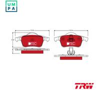 BRAKE PAD SET DISC BRAKE GDB1389DTE FOR VOLVO S80 S60 XC70/CROSS/COUNTRY/SUV