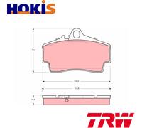 BRAKE PAD SET DISC BRAKE GDB1395 FOR PORSCHE BOXSTER 911/Convertible/Targa 2.9L