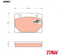 TRW GDB140 Brake pad set