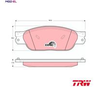 BRAKE PAD SET DISC BRAKE GDB1401 FOR JAGUAR AJD 2.7L JB 2.5L AJ-V6/FB 3.0L 6cyl