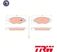 BRAKE PAD SET DISC BRAKE GDB1402 FOR RENAULT KANGOO/Express NISSAN 1.9L 4cyl