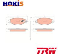 BRAKE PAD SET DISC BRAKE GDB1402 FOR RENAULT KANGOO/Express NISSAN 1.9L 4cyl