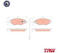 BRAKE PAD SET DISC BRAKE GDB1402 FOR RENAULT KANGOO/Rapid/Express NISSAN 1.5L