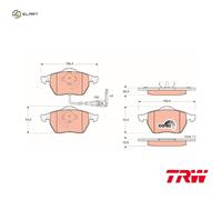 BRAKE PAD SET DISC BRAKE GDB1403 FOR SKODA OCTAVIA/Combi VW NEW/BEETLE BORA 2.0L