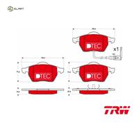 TRW GDB1403DTE Brake pad set