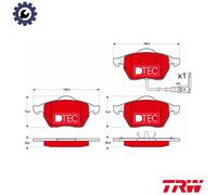 TRW Brake Pad Set GDB1403DTE - Disc Brake for Audi, Skoda, VW, Seat